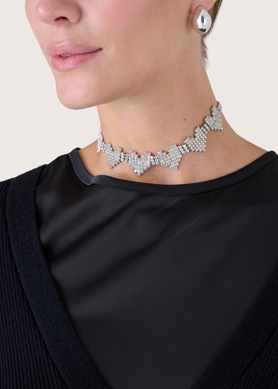 Gelsin necklace with strass GRIGIO SILVER  Woman , image number 2