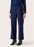 Primo polyviscose trousers BLUE OLTREMARE Woman image number 3