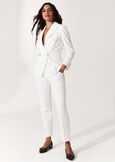 Alice trousers in Milano stitch BIANCO WHITE Woman image number 1