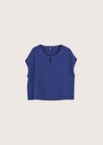 Starlette wide blouse BLUE OLTREMARE  Woman image number 6