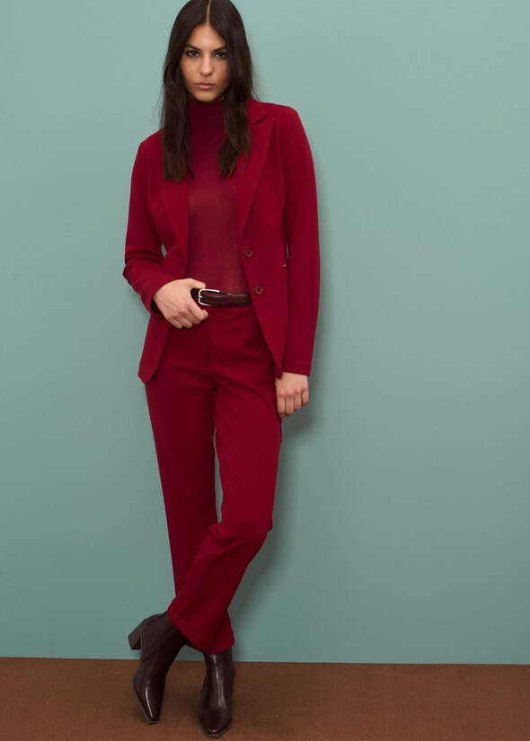 Straight leg trouser suit ROSSO MARTE Woman null