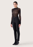 Claudia trousers in technical fabric NERO BLACK Woman image number 1