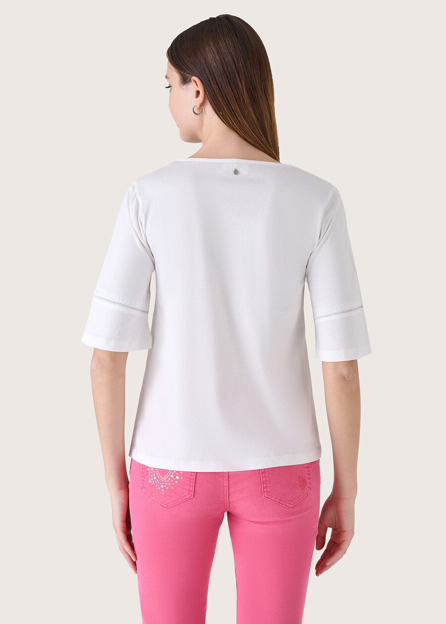 Strive 100% organic cotton blouse BIANCO ORCHIDEA Woman , image number 4