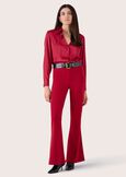 Victoria flared trousers ROSSO MARTENERO BLACKBLUE DARK BLUEMARRONE Woman image number 2