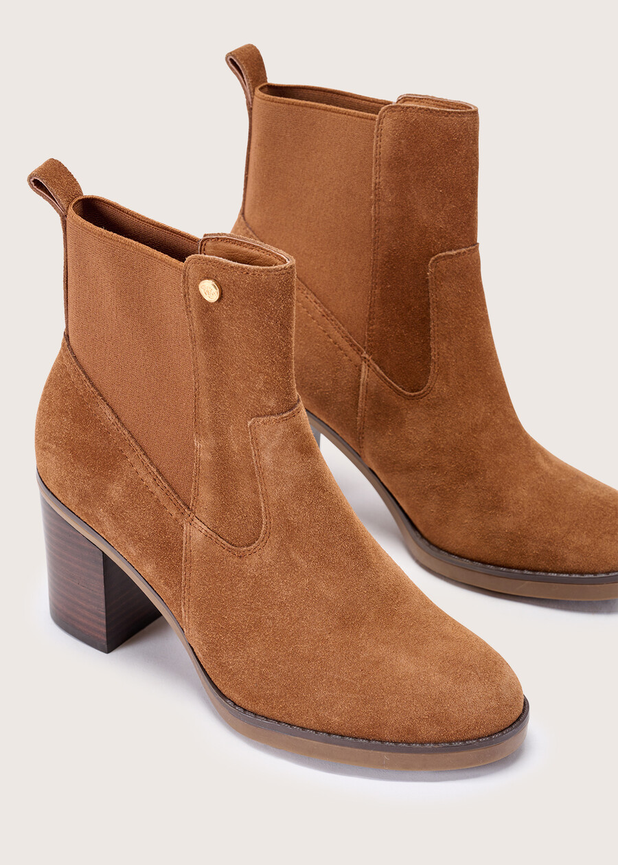 Sissi 100% genuine suede ankle boots MARRONE Woman , image number 2