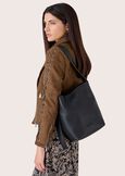 Bacci eco-leather bucket bag NERO BLACKMARRONE Woman image number 1