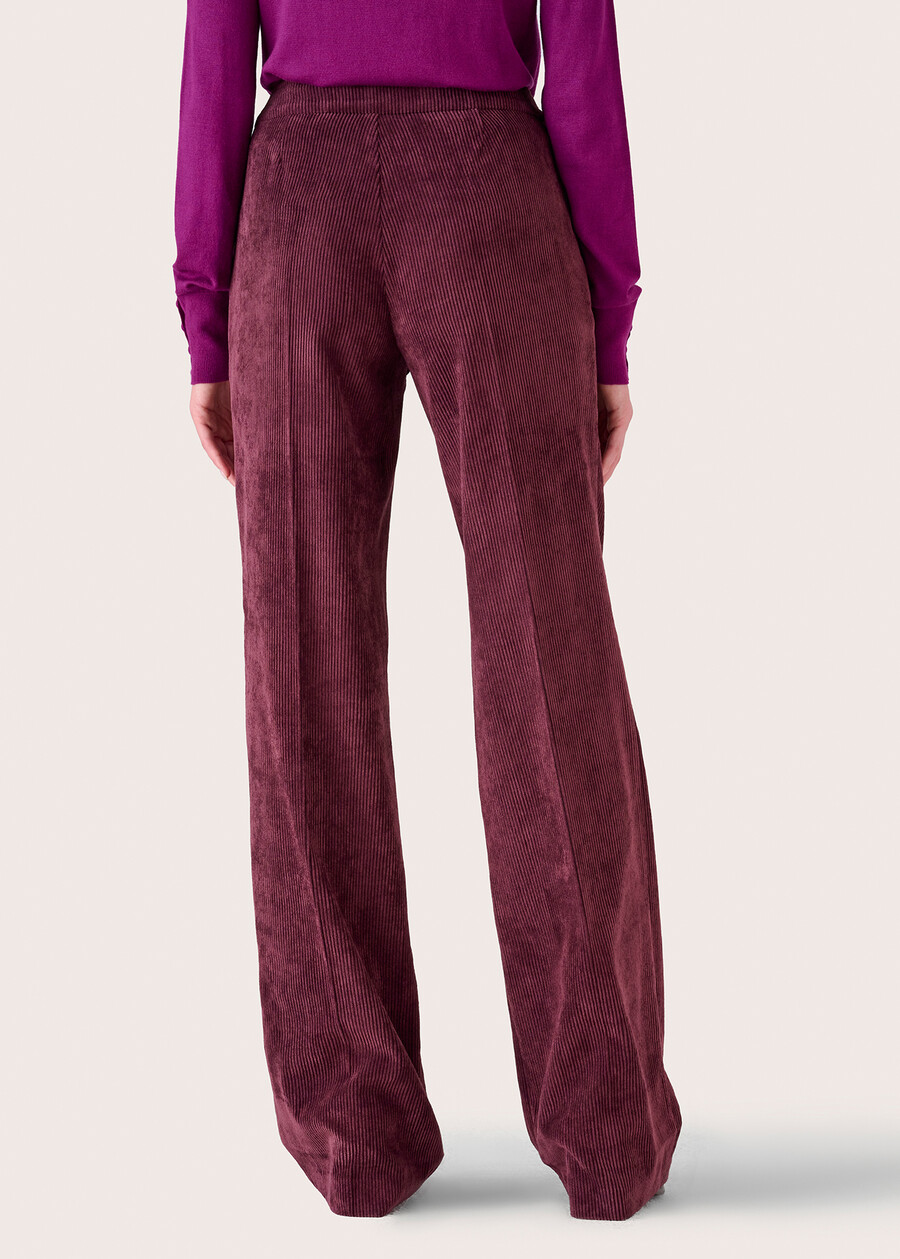 Giorgia trousers in corduroy ROSSO BORDEAUXBEIGE GREIGE Woman , image number 6