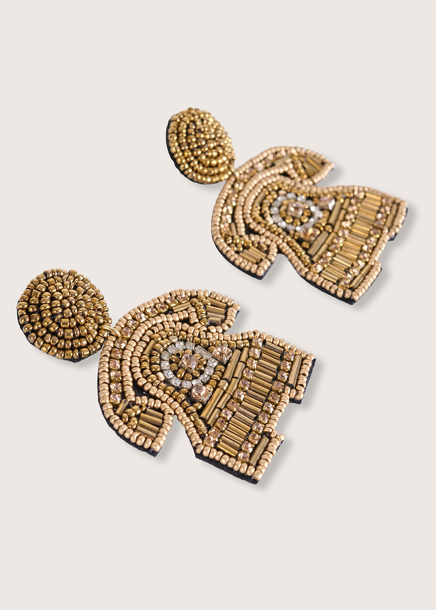 Gelso beaded earrings ORO GOLDEN Woman , image number 3