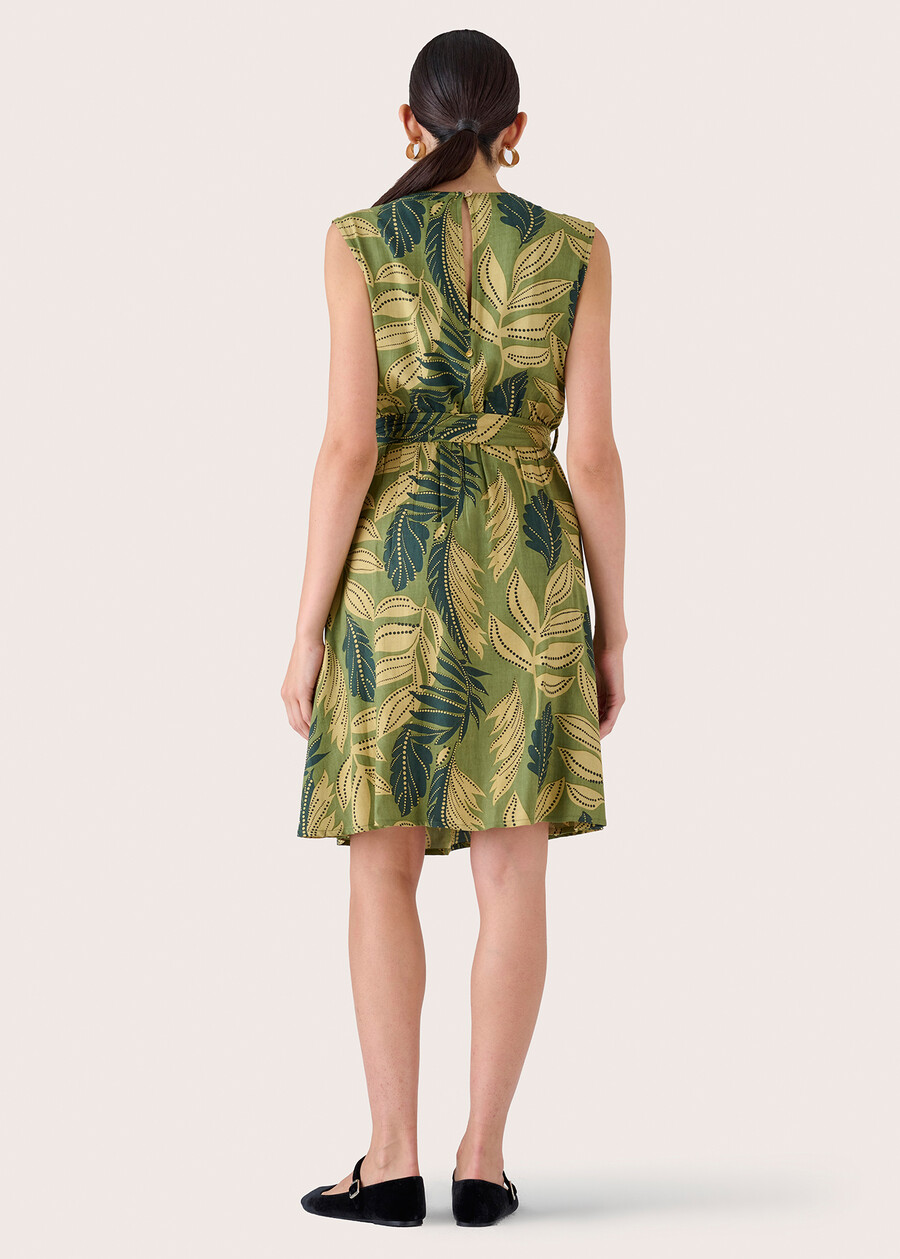 Alan Dress with Tropical Print VERDE Woman , image number 5