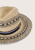 Cillin 100% straw hat BEIGE LIGHT BEIGE Woman image number 4