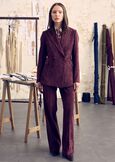 Giorgia trousers in corduroy ROSSO BORDEAUXBEIGE GREIGE Woman image number 1