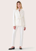 Gianna Milano stitch blazer BIANCO WHITE Woman image number 5