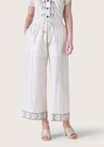 Pantalone Paros in lino e cotone BIANCO ORCHIDEA Donna immagine n. 2