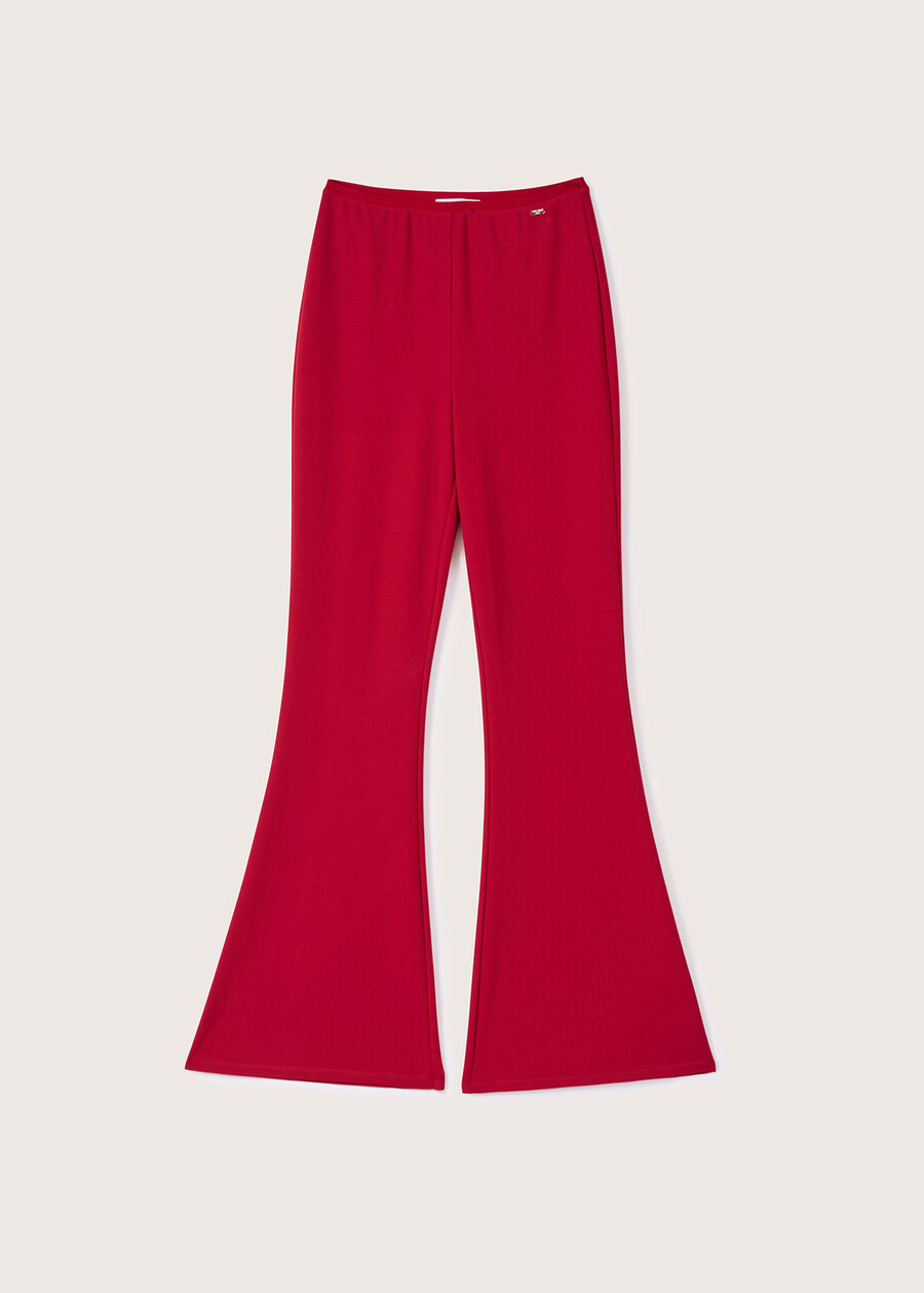 Victoria flared trousers ROSSO MARTENERO BLACKBLUE DARK BLUEMARRONE Woman , image number 5