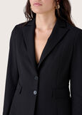 Giselle technical fabric blazer NERO BLACKBEIGE GESSOBLU Woman image number 3