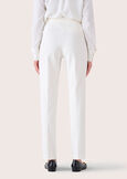 Alice trousers in Milano stitch BIANCO WHITE Woman image number 6