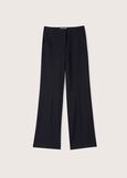 Giorgia trousers in Milano stitch BIANCO WHITENERO BLACK Woman image number 7