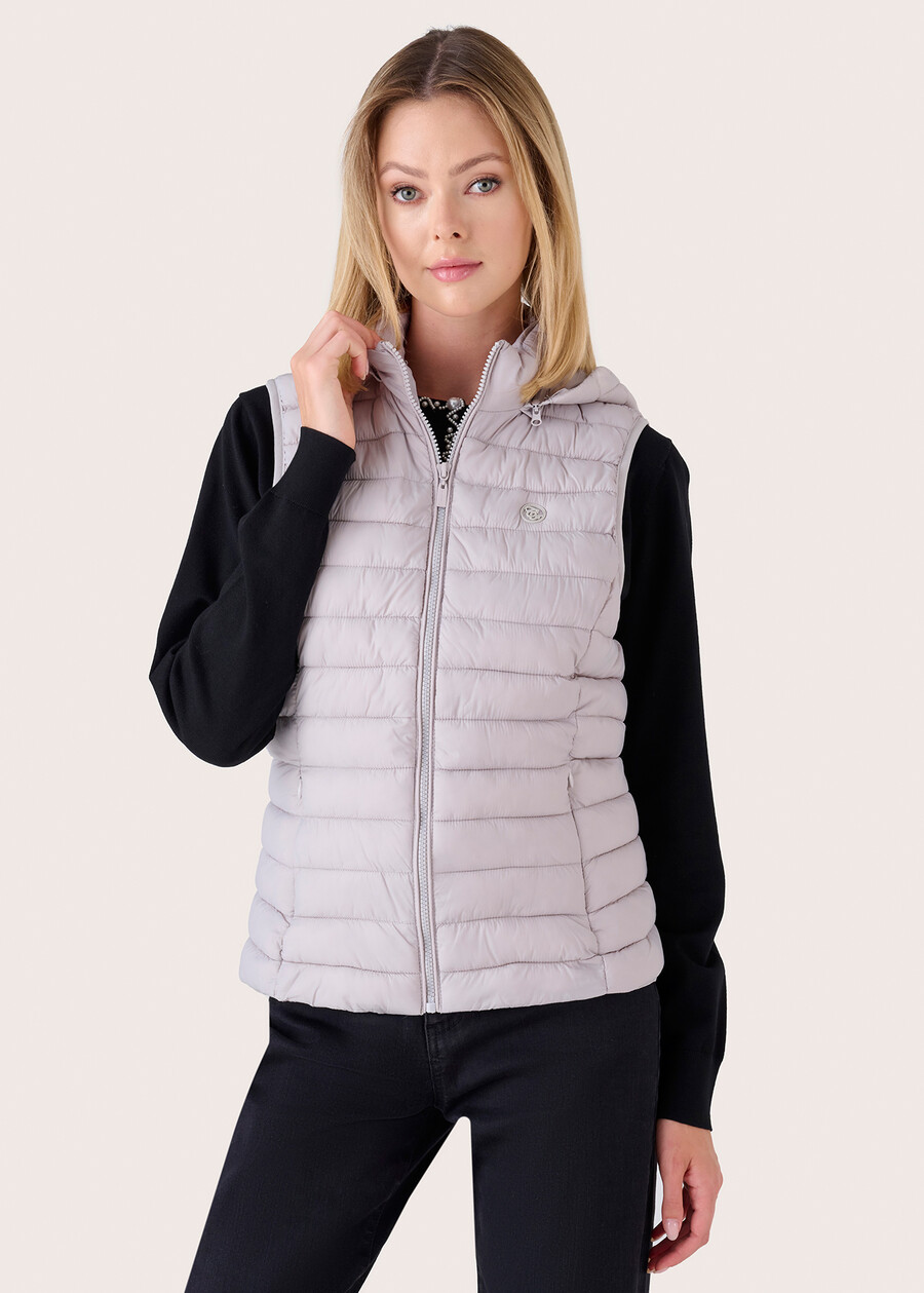 Sparta sleeveless jacket with hood GRIGIOBEIGE LATTE Woman , image number 2