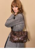 Blenda eco-leather crossbody bag MARRONE JAVA Woman image number 1