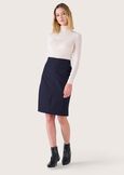 Gladys technical fabric skirt NERO BLACKBEIGE GESSOBLU Woman image number 2