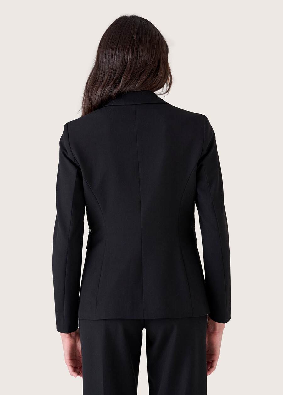 Giselle technical fabric blazer NERO BLACKBEIGE GESSOBLU Woman , image number 4