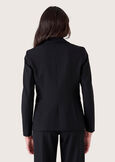 Giselle technical fabric blazer NERO BLACKBEIGE GESSOBLU Woman image number 4