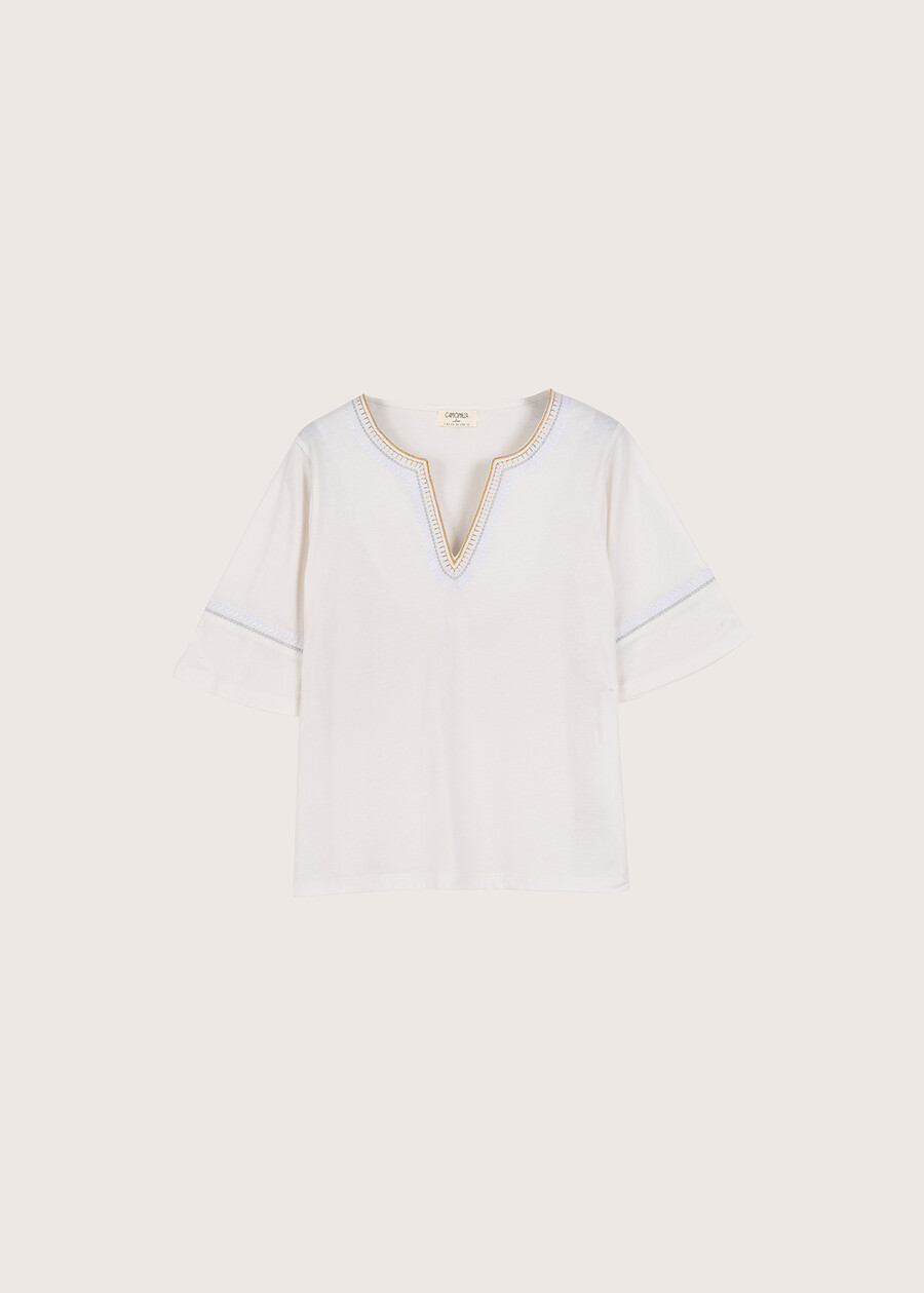Strive 100% organic cotton blouse BIANCO ORCHIDEA Woman , image number 5
