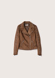 Gianni Jacket in eco-suede MARRONE Woman image number 5