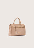 Belly eco-leather shopping bag NERO BLACKBEIGE Woman image number 3