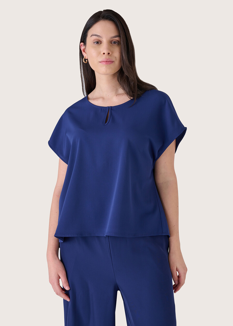 Starlette wide blouse BLUE OLTREMARE  Woman , image number 2