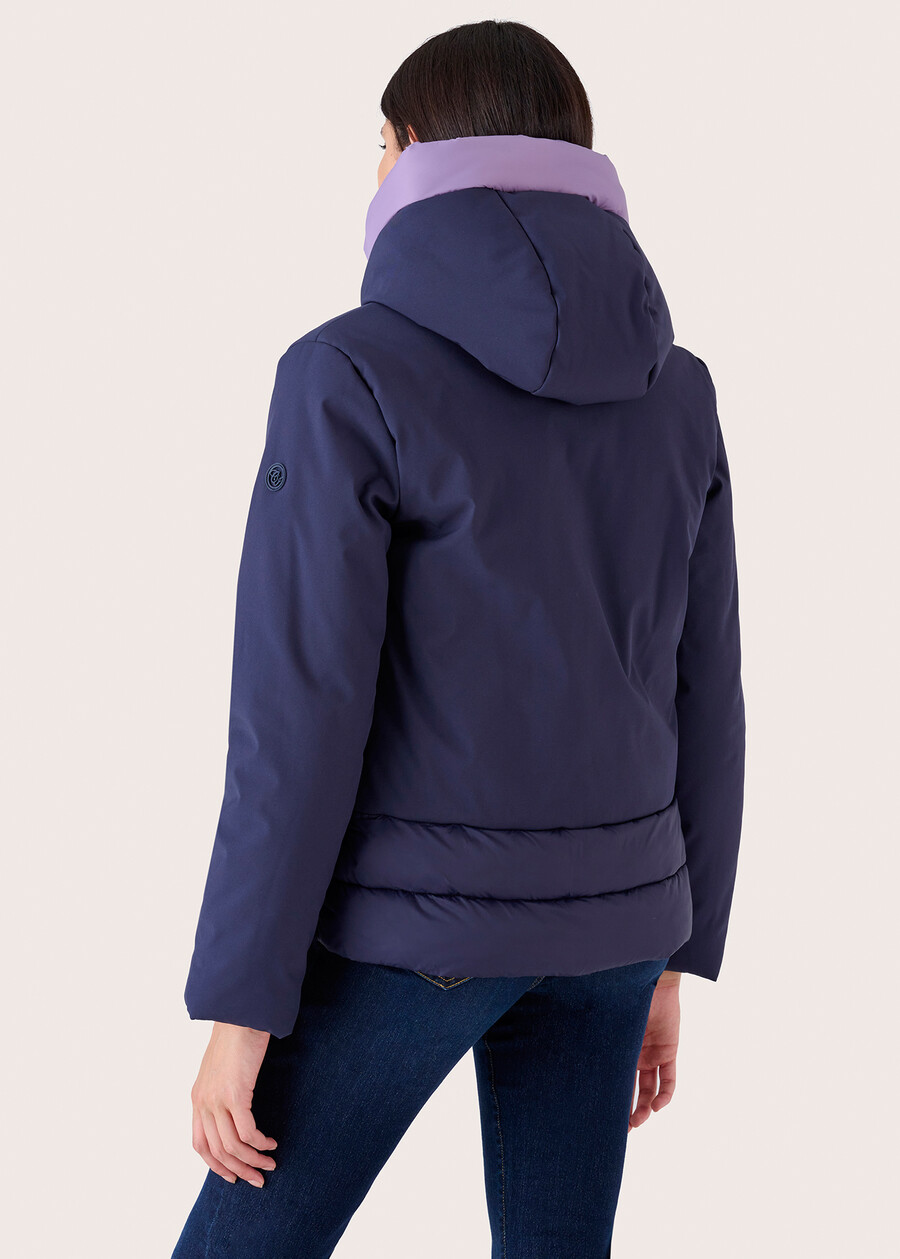 Pump double-fabric down jacket BEIGE LATTEBLUE DARK BLUE Woman , image number 4