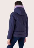 Pump double-fabric down jacket BEIGE LATTEBLUE DARK BLUE Woman image number 4