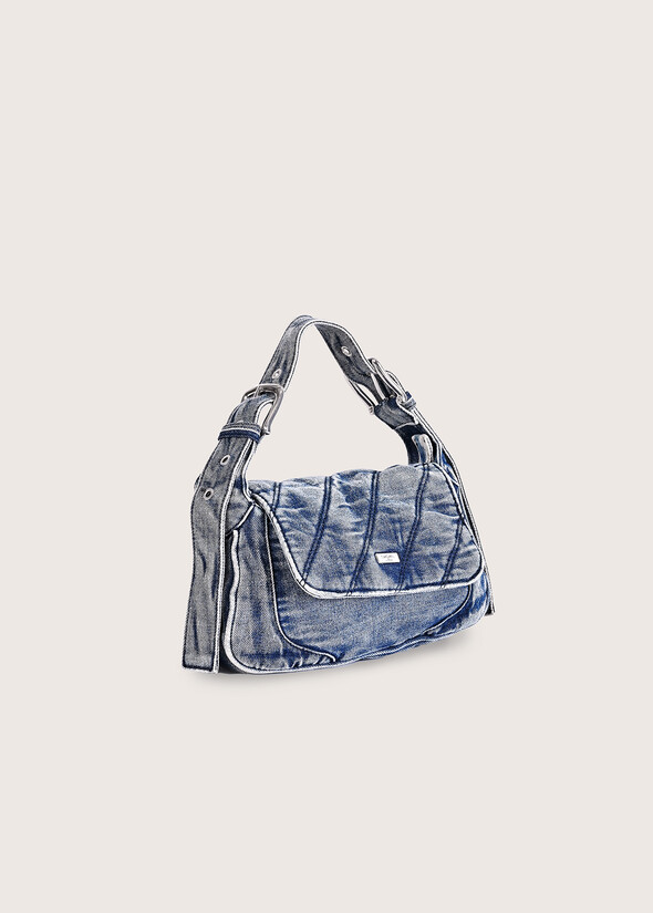 Pochette Brielle in denim di cotone DENIM LIGHT DENIM Donna null