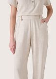 Puka linen and viscose trousers BEIGE NARCISO Woman image number 3