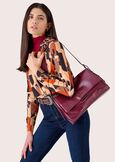 Brenda eco-leather crossbody bag NERO BLACKROSSO BORDEAUX Woman image number 1