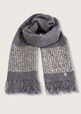 Selenas bouclé fabric scarf GRIGIO Woman image number 3