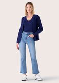 Jacqueline cotton denim trousers DENIM MEDIUM DENIM Woman image number 1