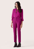 Jacqueline narrow-leg trousers ROSSO MAGENTANERO BLACKBLUE DARK BLUEVERDE BOTTIGLIA Woman image number 2