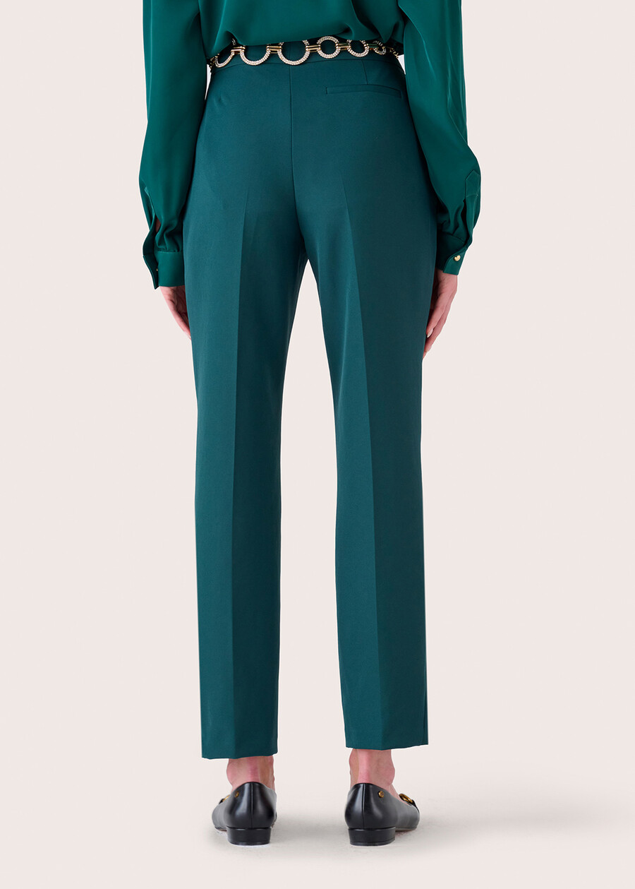 Jacqueline narrow-leg trousers ROSSO MAGENTANERO BLACKBLUE DARK BLUEVERDE BOTTIGLIA Woman , image number 5