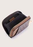 Palm Small eco-leather wallet MARRONENERO BLACK Woman image number 3