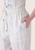 Pantalone Paros in lino e cotone BIANCO ORCHIDEA Donna immagine n. 3