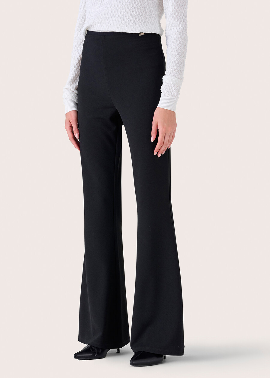 Victoria flared trousers ROSSO MARTENERO BLACKBLUE DARK BLUEMARRONE Woman , image number 3