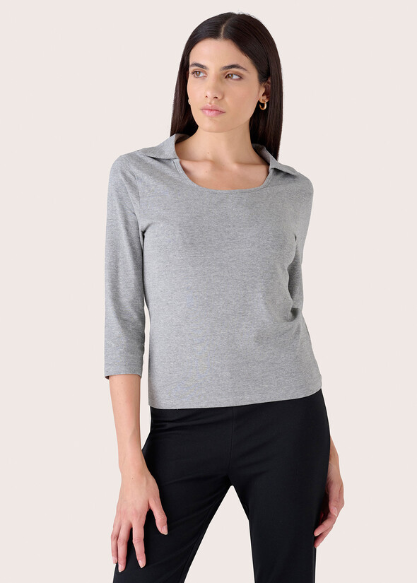 T-shirt Sabry 100% cotone organico GRIGIO Donna null