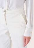 Alice trousers in Milano stitch BIANCO WHITE Woman image number 5