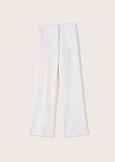 Giorgia trousers in Milano stitch BIANCO WHITENERO BLACK Woman image number 7