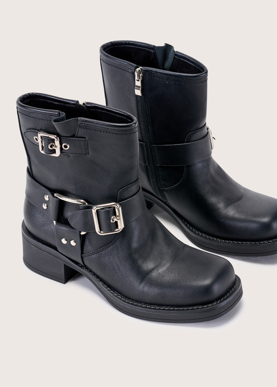 Simea eco-leather ankle boots NERO BLACK Woman , image number 2