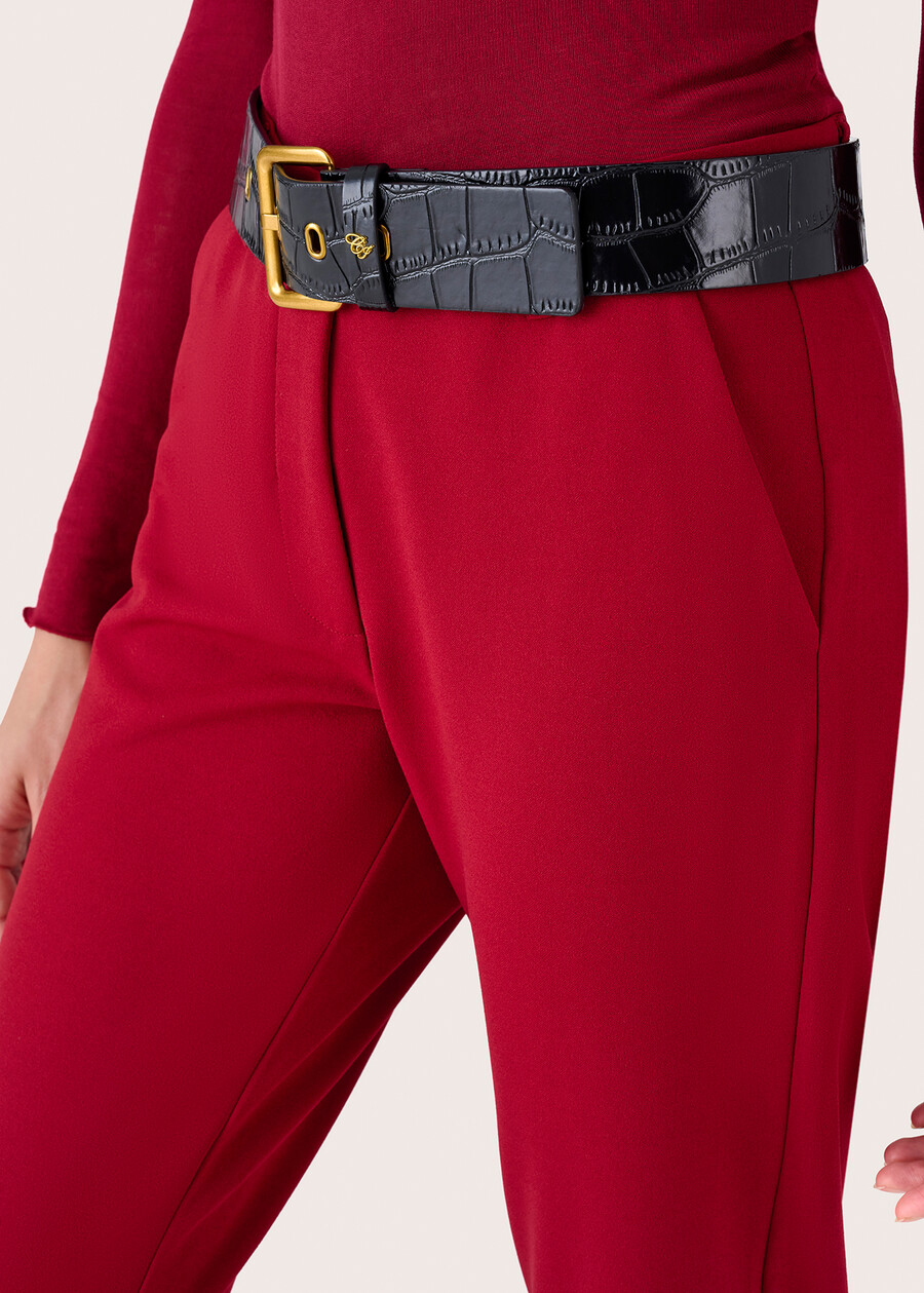 Bella straight-leg trousers ROSSO MARTEBLUE DARK BLUEMARRONE Woman , image number 3