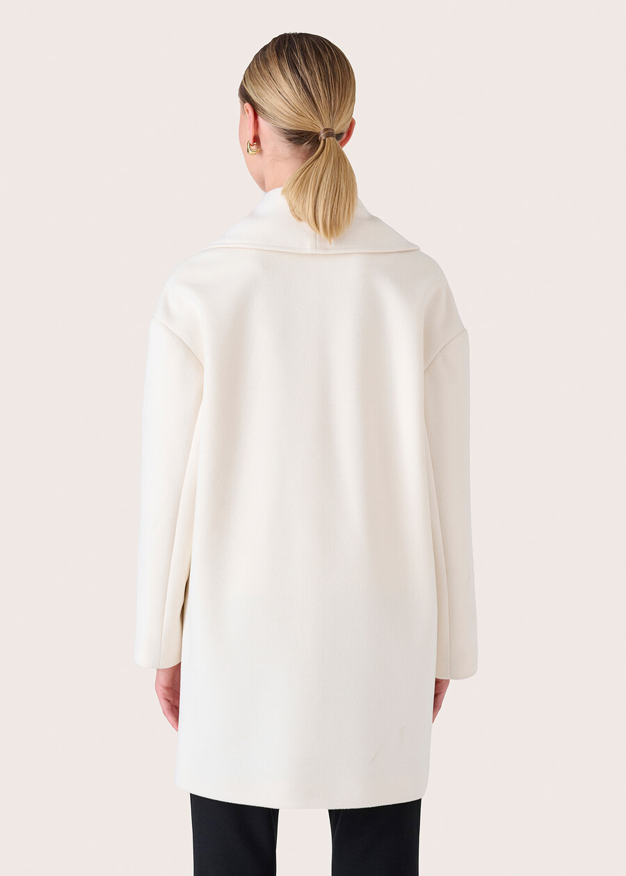 Calvin white woolen coat BIANCO WHITE Woman , image number 5