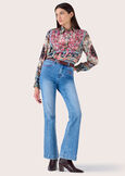 Cindy cotton denim trousers DENIM MEDIUM DENIM Woman image number 2