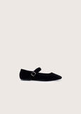 Saveria velvet ballerina shoes NERO BLACK Woman image number 3